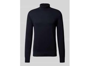 4069469674203 - Slim Fit Pullover mit Woll-Anteil in Strick-Optik