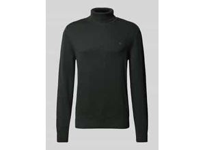 4069469674586 - Slim Fit Pullover mit Woll-Anteil in Strick-Optik