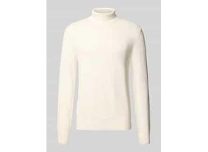 4069469675347 - Slim Fit Pullover mit Woll-Anteil in Strick-Optik
