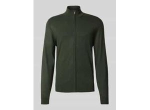 4069469683649 - Slim Fit Strickjacke aus Viskose-Mix mit Reißverschluss