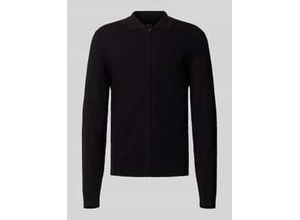 4069469685285 - Slim Fit Strickjacke aus Viskose-Mix mit Umlegekragen 4069469685285 - Slim Fit Strickjacke aus Viskose-Mix mit Umlegekragen