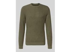 4069469685568 - Strickpullover mit gerippten Abschlüssen