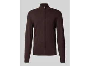 4069469686312 - Slim Fit Strickjacke aus Viskose-Mix mit Reißverschluss