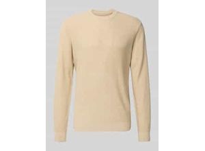 4069469687470 - Strickpullover mit gerippten Abschlüssen