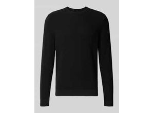 4069469695680 - Strickpullover mit gerippten Abschlüssen