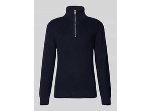 4069469779953 - Strickpullover mit Troyer-Kragen