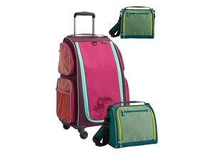 4069616112114 - Unisex Kinderkoffer Rolltrolley mit Trolleytasche und Kulturbeutel 1er Pack