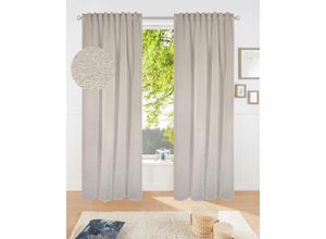 4069745030860 - Verdunkelungsvorhang MY HOME Fleuriss Gr 1 grau B135cm H145cm Polyester Polyester Gardinen WohnzimmerSchlafzimmerArbeitszimmer