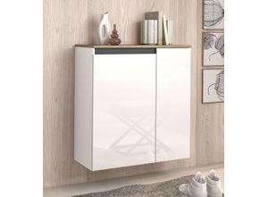 4069745032901 - INOSIGN Schuhschrank »Zippo SchuhkommodeSchuhregalMade in Italyhängend« (1 St) Front Korpus hochglanz lackiert B T 80x35 cm5 Fächer15 paar Schuhe