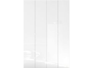 4069745053128 - INOSIGN Schuhschrank »SMILE Breite 124 cm Höhe 184 cm Schuhregal mit 7 Ebenen 14 Fächer« Schuhkommode in Weiss Hochglanz Lack 2 Metallgriffe