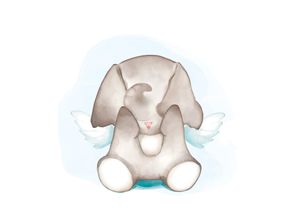 4069745105858 - Bild mit Rahmen LÜTTENHÜTT oder Poster Elefant mit Flügeln bunt (farbe bild(er) bunt) B50cm H70cm T02cm Papier Bilder HD Premium Druck