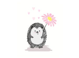 4069745107524 - Bild mit Rahmen LÜTTENHÜTT oder Poster Igel mit Herzen und Blume bunt (farbe bild(er) bunt) B30cm H40cm T02cm Papier Bilder HD Premium Druck 4069745107524 - Bild mit Rahmen LÜTTENHÜTT oder Poster Igel mit Herzen und Blume bunt (farbe bild(er) bunt) B30cm H40cm T02cm Papier Bilder HD Premium Druck