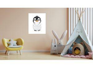 4069745107777 - Bild mit Rahmen LÜTTENHÜTT oder Poster Süßer Pinguin bunt (farbe bild(er) bunt) B50cm H70cm T02cm Papier Bilder HD Premium Druck