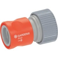 4078500281409 - 02814-20 Kunststoff Schlauchstück Steckkupplung 19 mm (3 4) ø Wasserstop - Gardena