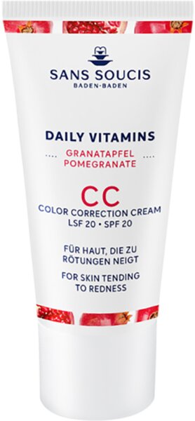 4086200256535 - Sans Soucis Daily Vitamins Granatapfel CC Cream fü r gerö tete Haut LSF 20 30 ml