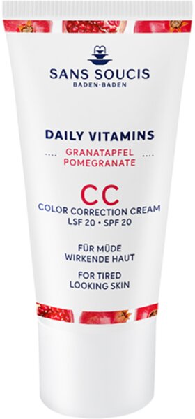 4086200256566 - Sans Soucis Daily Vitamins Granatapfel CC Cream fü r mü de wirkende Haut LSF 20 30 ml