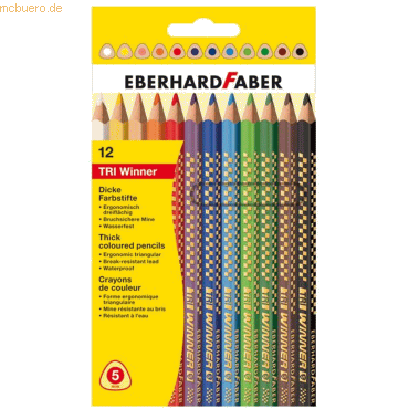 4087205184120 - 5 x Buntstift Tri Winner VE=12 Farben