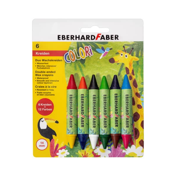 4087205240987 - Wachsmalkreide 6ST Colori Duo 4087205240987 EBERHARD FAB