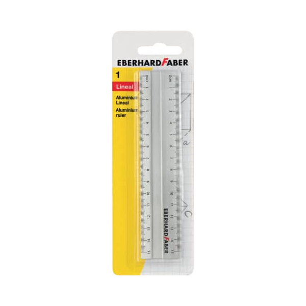 4087205700085 - 0 EBERHARD FABER Lineale Faber Alu-Lineal BK 15 cm 15 cm silber