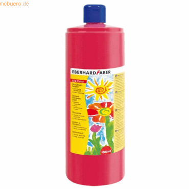 4087205750219 - Schulmalfarbe Efacolor Tempera 1000ml Flasche geraniumr