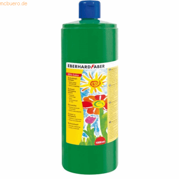 4087205750660 - Schulmalfarbe Efacolor Tempera 1000ml Flasche laubgrün