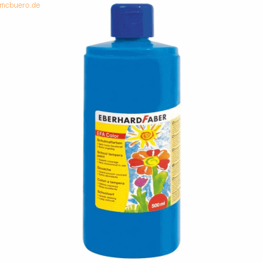 4087205751476 - Schulmalfarbe Efacolor Tempera 500ml phthaloblau