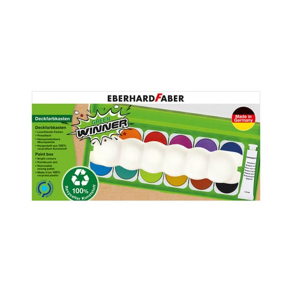 4087205783132 - EBERHARD FABER Wasserfarbkasten Faber Deckfarbk fs 12Farben 12 Farben