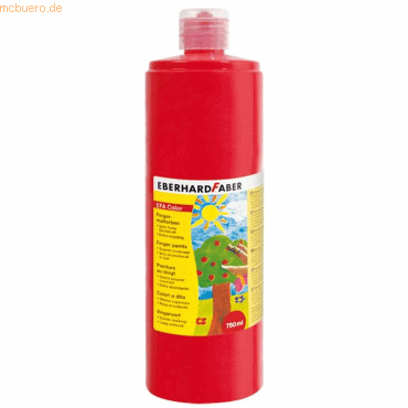 4087205789219 - Fingerfarbe Flasche 750ml geraniumrot