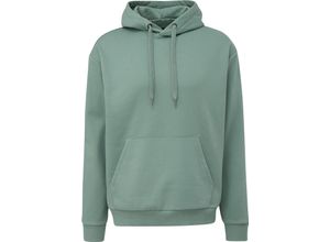 4099586267316 - QS Hoodie Kängurutasche Kapuze für Herren grün M