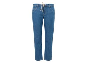 4099587058333 - Große Größen Schmale Jeans mit Tunnelzug und Kordel am Bund blue Denim Gr46