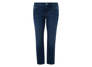 4099587085124 - Große Größen Jeans im schmalen Tapered Fit in 5-Pocket-Form dark blue Denim Gr46