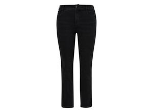 4099587090609 - Große Größen Schmale Jeans mit kontrastfarbener Seitennaht black Denim Gr52