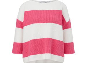 4099589487032 - comma CASUAL IDENTITY Pullover Baumwolle 7 8-Arm für Damen pink 40