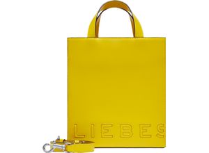 4099593154395 - LIEBESKIND Shopper Glattleder Logoprägung für Damen gelb