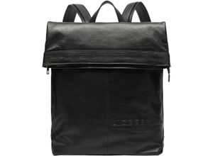 4099593170296 - LIEBESKIND Rucksack Leder Logoprägung für Damen schwarz