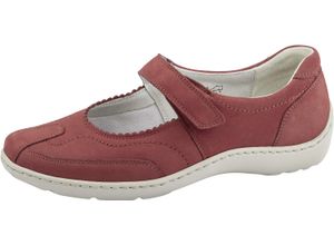 4099595324895 - waldläufer® Lugina Slipper Leder Klettverschluss für Damen rot 40