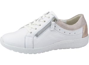 4099595325687 - waldläufer® Lugina Sneaker K-Ira Leder Weite K für Damen weiß 36