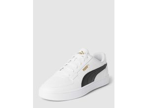 4099683251546 - PUMA® Caven 20 Sneaker Lederoptik Logo für Herren weiß 45