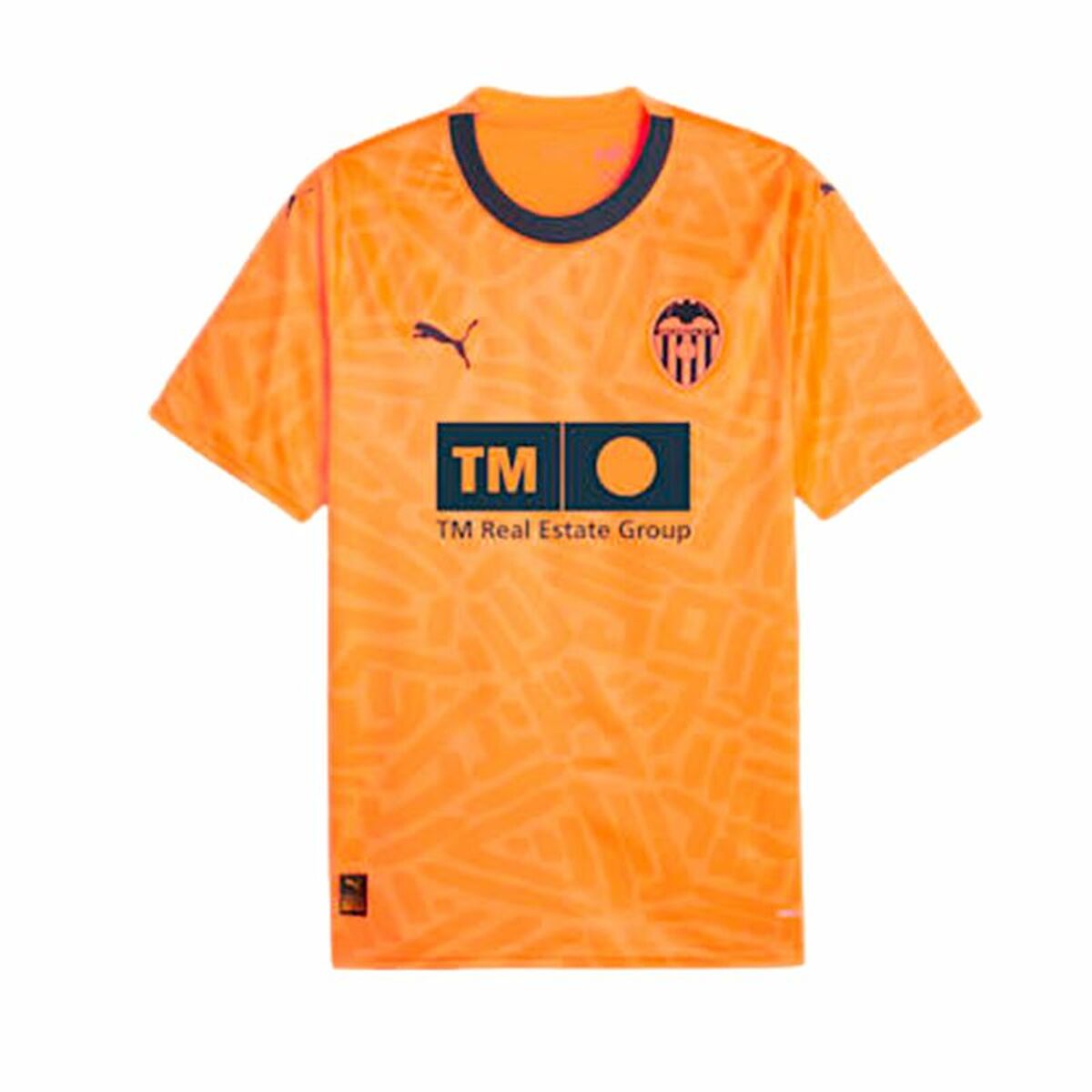 4099683710395 - Kurzärmiges Fußball T-Shirt für Männer Valencia CF 3rd Kit 23 24 Orange
