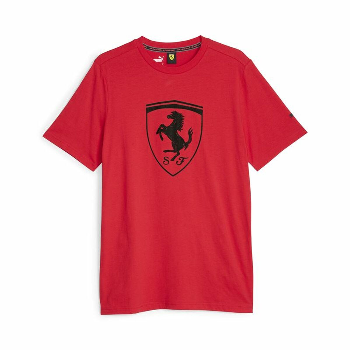 4099683778586 - Herren Kurzarm-T-Shirt Ferrari Race Tonal B Rot