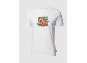 4099685435104 - T-Shirt mit Label-Motiv-Print