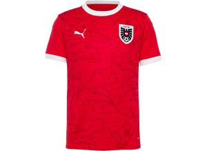 4099685615063 - PUMA Österreich 2024 Heim Teamtrikot Herren in puma red-chili pepper
