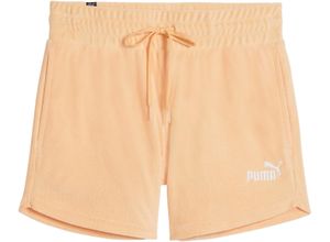 4099686911959 - PUMA® Essentials Joggingshorts Kordelzug Logo-Stickerei für Damen orange XS