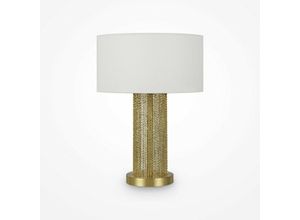 4099776021865 - Impressive Moderne Tischlampe mit rundem Schirm Gold E27 - Maytoni