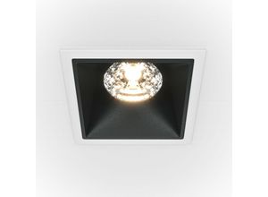 4099776022237 - Maytoni Alfa LED Quadratisches Einbau-Downlight Weiß Schwarz 1150lm 4000K