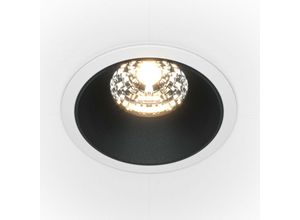 4099776022350 - Alfa led Rundes dimmbares Einbau-Downlight Weiß Schwarz 1050lm 3000K - Maytoni