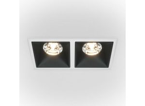 4099776022541 - Alfa led Twin dimmbares Einbau-Downlight Weiß Schwarz 2350lm 4000K - Maytoni