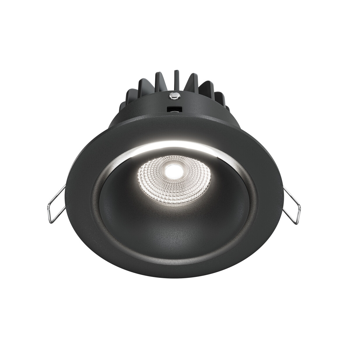 4099776024484 - Technical Einbauleuchte Yin Aluminium Schwarz DL031-L12W4K-B mit IP 20