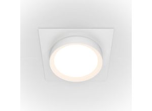 4099776026570 - Hoop Quadratisches Einbau-Downlight Weiß GX53 - Maytoni