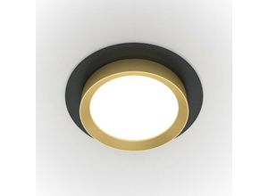 4099776026686 - Hoop Rundes Einbau-Downlight Schwarz Gold GX53 - Maytoni